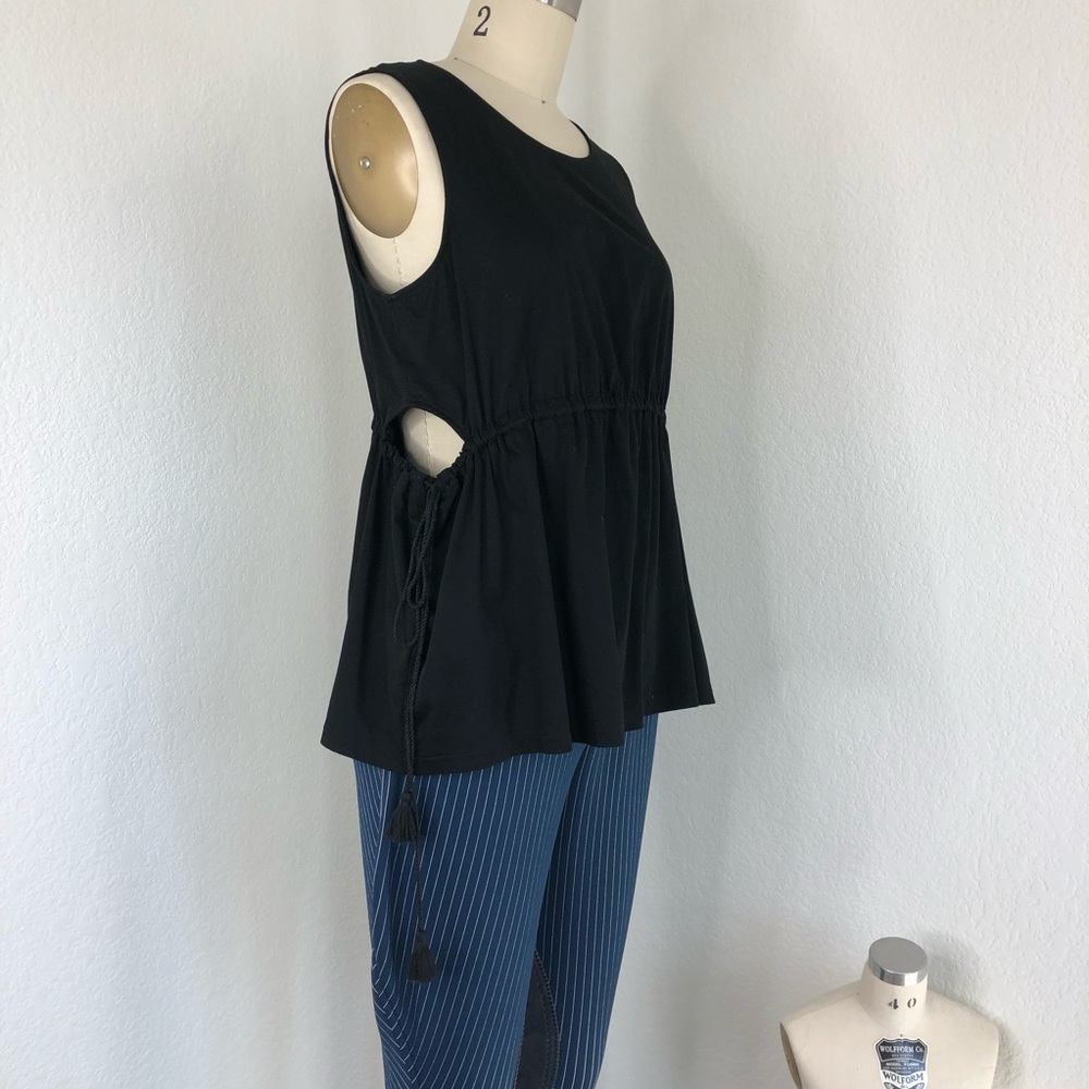Ralph Lauren Europe Peplum Cutout Blouse